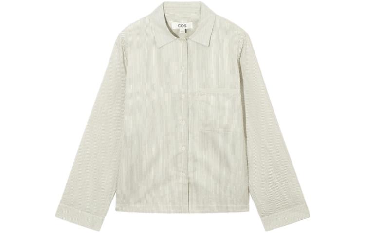 COS Shirts Women's Gray Pointed Collar Moderate Shirt