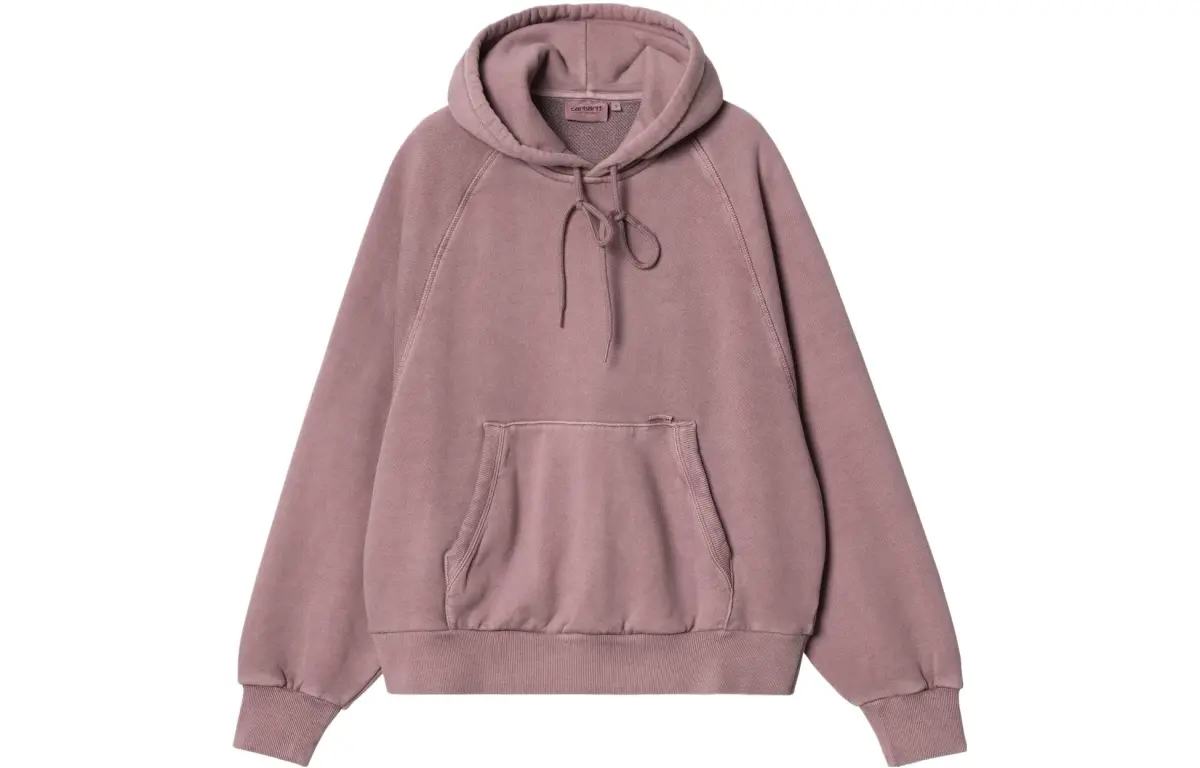 Carhartt WIP FW23 Hooded Taos Sweatshirt Women's Gray Pink