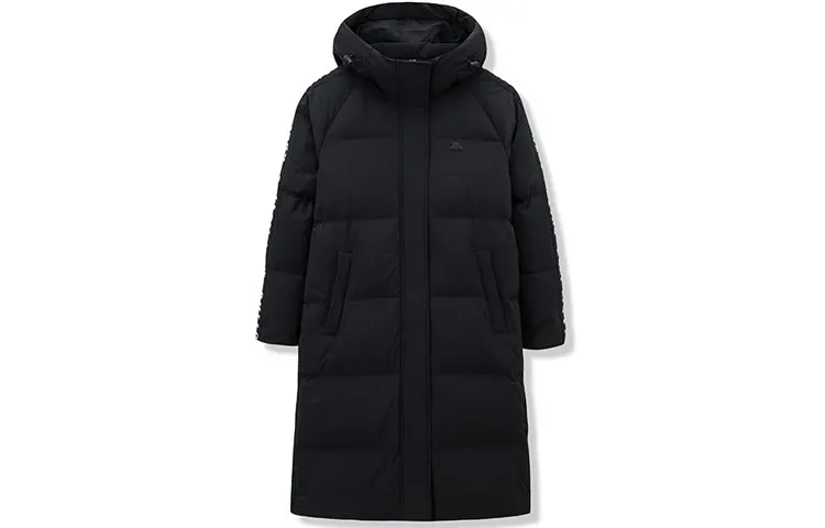 ANTA Life Collection Down Jackets Women's Black Hooded Non Detachable Moderate Other