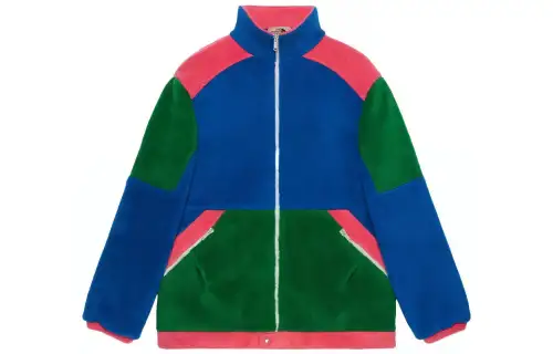 GUCCI X The North Face Fleece Jacket Blue/Green/Dark Pink