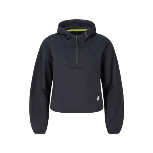 ASICS Sweatshirts Women's Black Hooded Moderate Regular