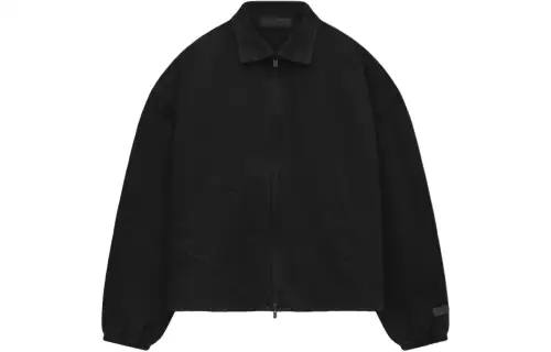 Fear Of God Essentials SS24 Drop2 Women'ss Shell Bomber Jackets & Coats Women's Pure Black Denim/Overdye Black Denim