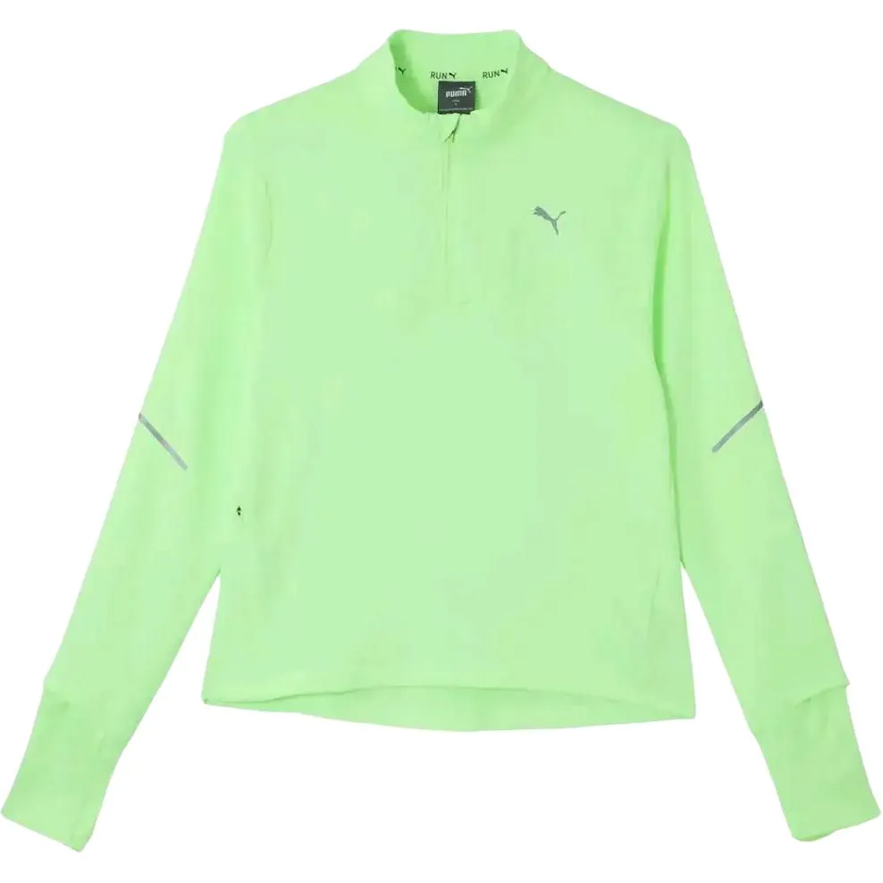 PUMA GRID FLEECE Sweatshirt Women's Apple Green