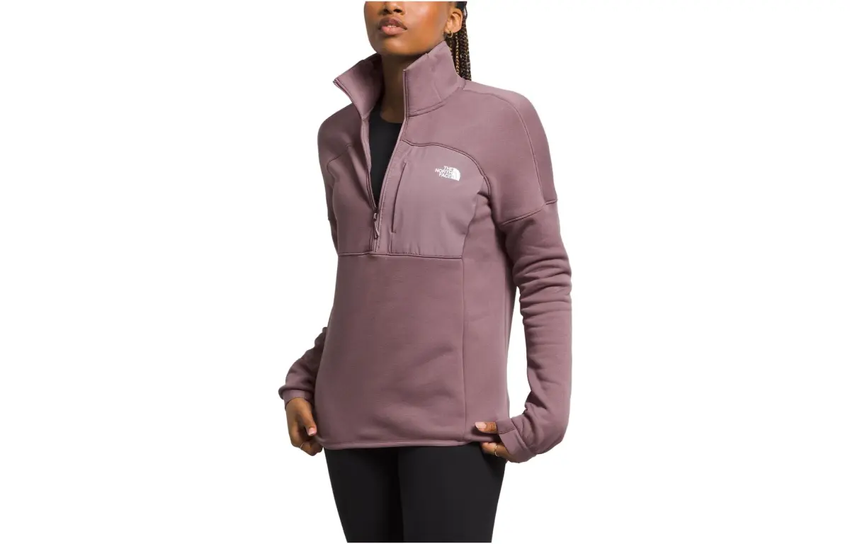 THE NORTH FACE Sweatshirts Women's Boysenberry Stand Collar Moderate Nipped-in Waist