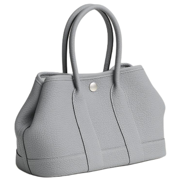 Женская сумка Hermes Neo Garden 23 H Viking Negonda P0 Gris Pantin (серо-коричневая) — фото 2