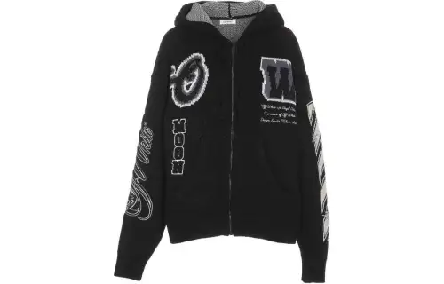 OFF WHITE Jackets & Coats, Regular Fit Women's Black