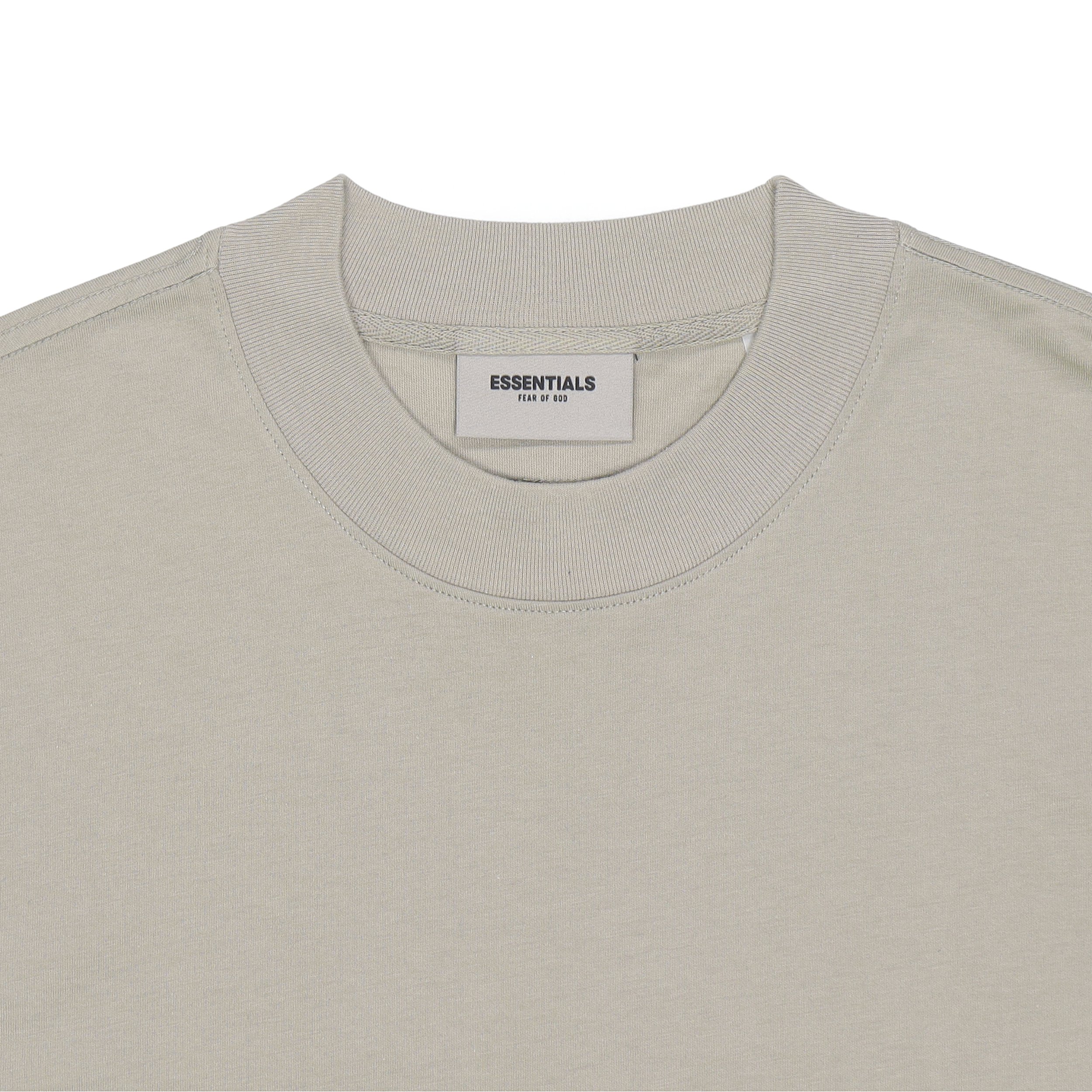 Лонгслив Fear of God Essentials SS21 Long Sleeve Tee Moss LogoT (зеленый) — фото 2