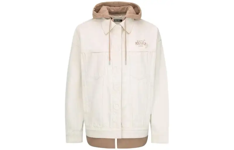 EVISU Jackets Women's Oat Hooded Moderate Other