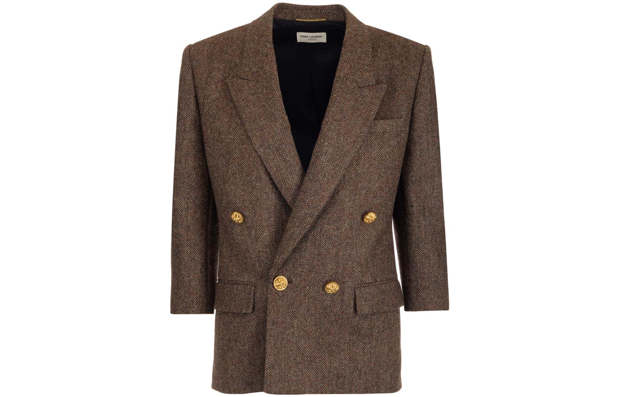 SAINT LAURENT SS22 Jackets & Coats Women's Umber