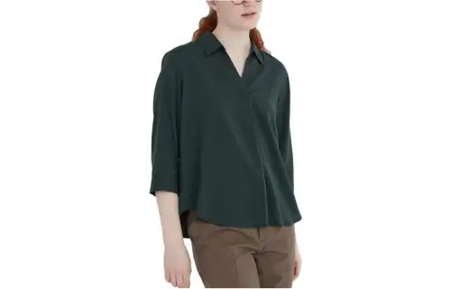 UNIQLO Shirts Women's Jasper Half Open Collar Moderate Other