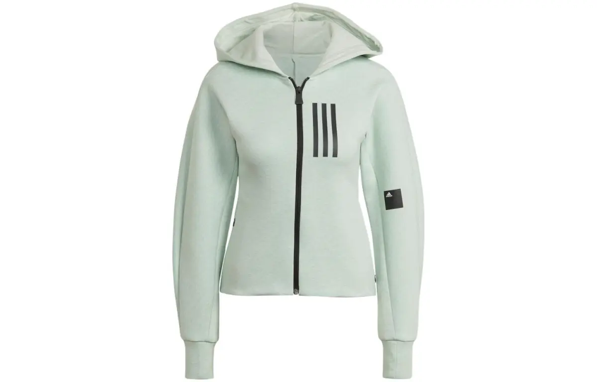 Adidas Jackets Women's Linen Green Thickened