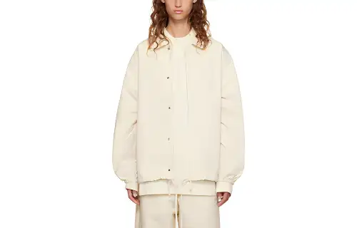 Fear Of God Essentials Jackets Women's Eggshell White Crew Neck Moderate Other