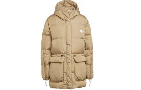 Adidas Originals Trefoil Down Jacket Winter Women's Light Khaki