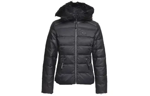Converse Down Jackets Women's Ink Black Hooded Moderate Other