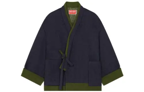 KENZO X Nigo East Meets West Collection Jackets Women's Blue V Neck Moderate Other