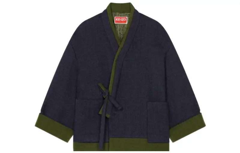 KENZO X Nigo East Meets West Collection Jackets Women's Blue V Neck Moderate Other