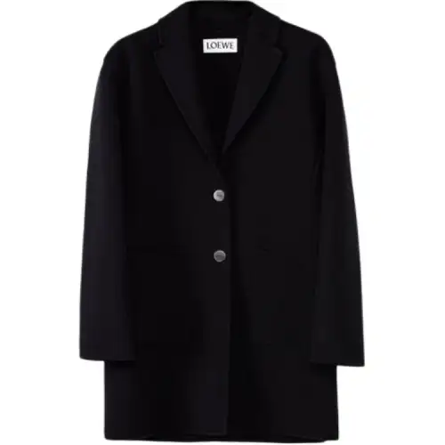 LOEWE Jackets Women's Black Lapel Moderate Other