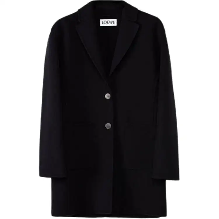 LOEWE Jackets Women's Black Lapel Moderate Other