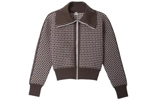 HERMES Jackets Women's Brown Lapel Moderate Other