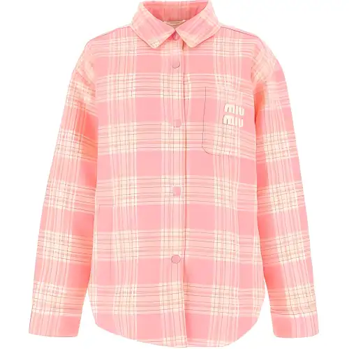 MIU MIU Jackets Women's Pink Lapel Moderate Other