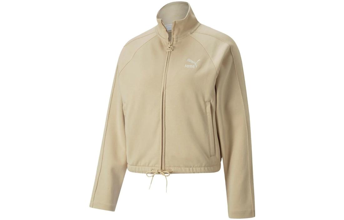 PUMA Fall 2022 T7 Collection Jackets Women's Beige Stand Collar Moderate Other