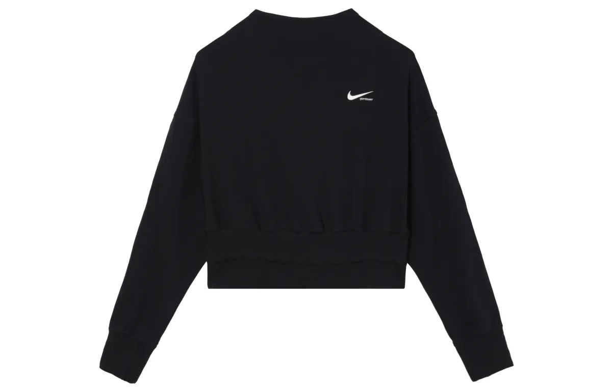 Nike Sweatshirts Women's Black Half-Turtleneck Moderate Regular
