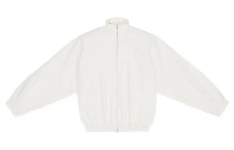 Balenciaga Sporty B Oversized Tracksuit Nylon Jacket White