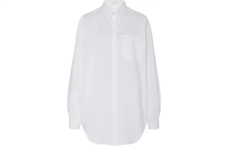 THE ROW Shirts Women's White Lapel Moderate Other