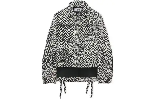 LOEWE SS24 Jackets & Coats Women's Black White