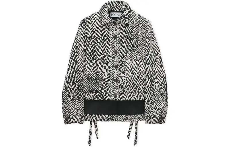 LOEWE SS24 Jackets & Coats Women's Black White