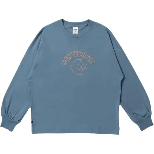 Converse Tee T Shirt Women's Blue Gray