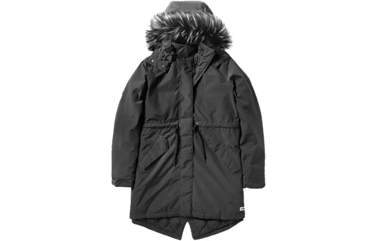 THE NORTH FACE Down Jackets Women's Black Hooded Thickened