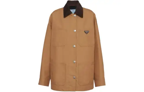 PRADA Triangle logo Canvas Blouson Jacket
