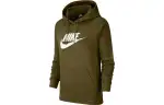 Nike Sweatshirts Women's Green Hooded Moderate Regular