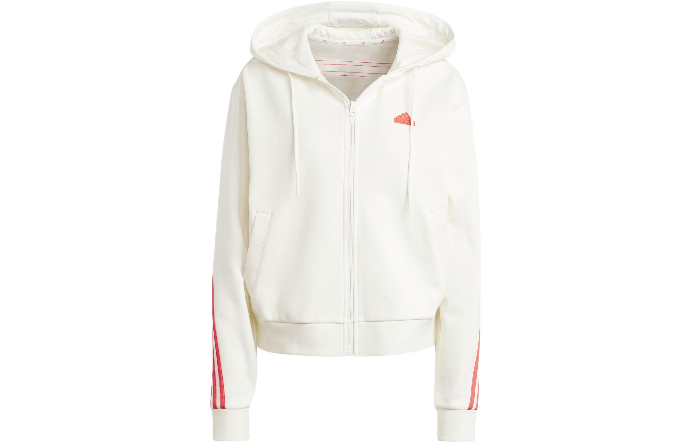 Женская куртка adidas Future Icons Full Zip Hoodie (белая)
