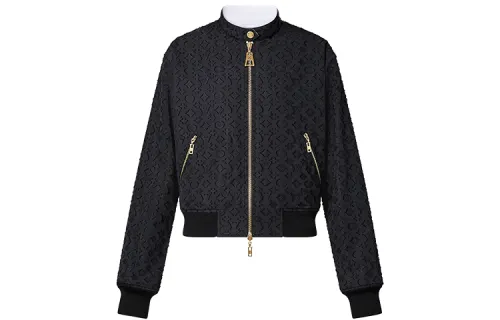 LOUIS VUITTON Reversible Monogram Relief Bomber Jacket