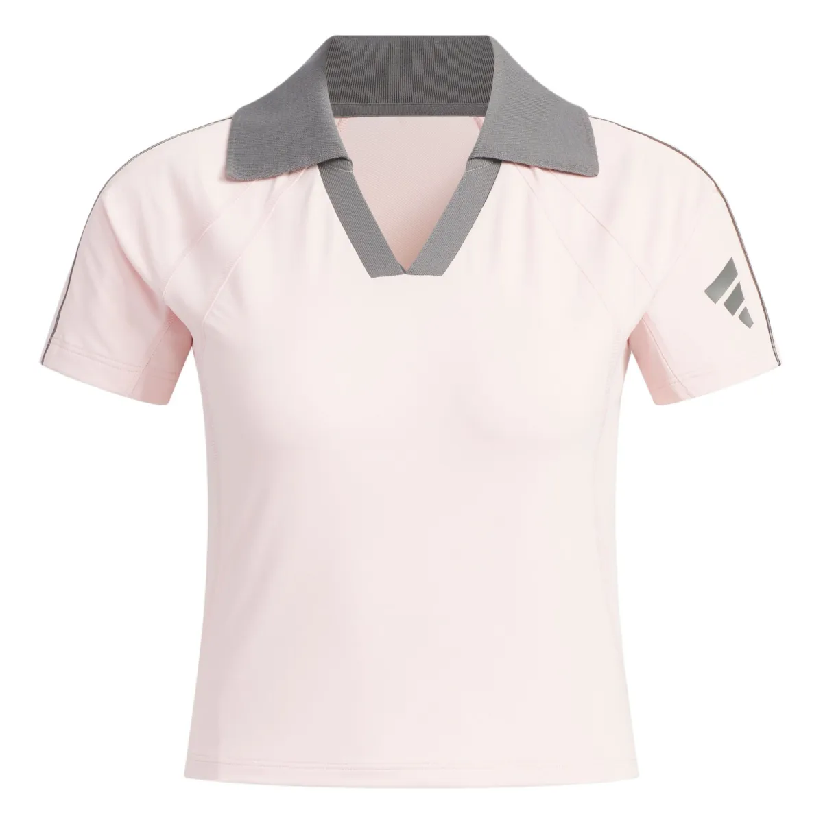 Adidas Polo Shirt Women's Sand Brown Pink