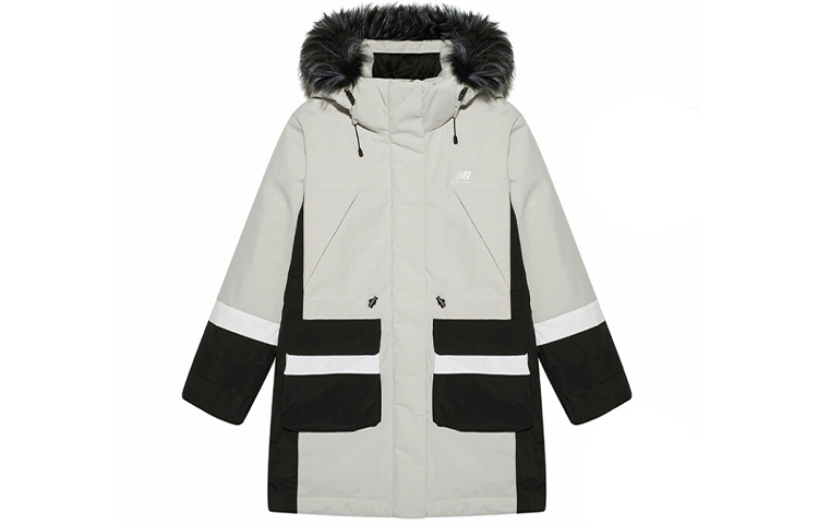 Женская куртка New Balance Hooded Down Jacket (бежевая)