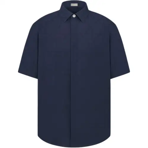 DIOR Icon Shirts Men's Blue Lapel Moderate Other