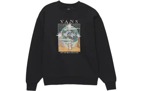 Vans Stormlight Oversized Long Sleeve Crew Sweatshirt Women's Black