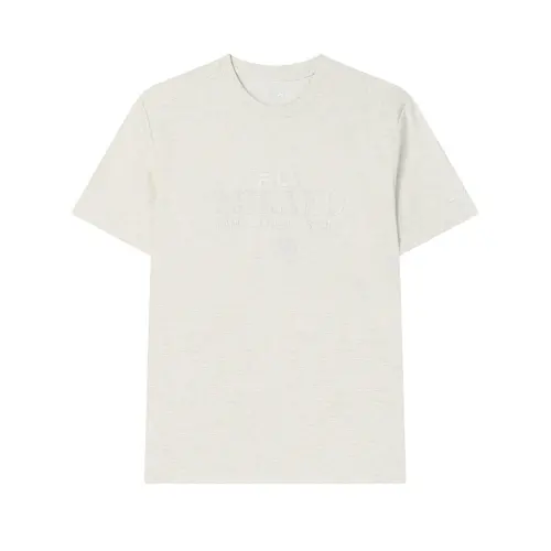 FILA MILANO T Shirt Men's Light Khaki Heather Gray