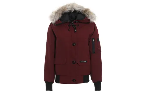 Canada Goose Chilliwack Collection Down Jacket Parka Coat, Winter Women's Berry Red