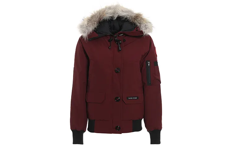 Canada Goose Chilliwack Collection Down Jacket Parka Coat, Winter Women's Berry Red