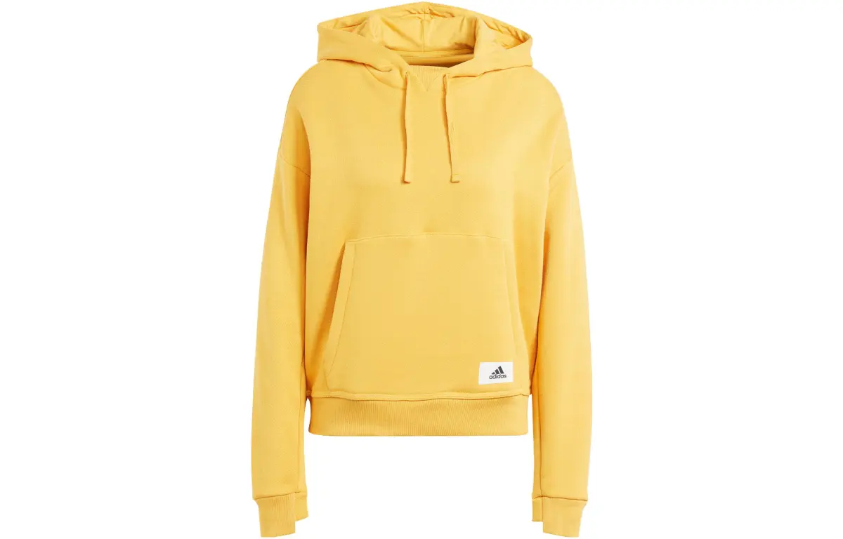 Adidas Sweatshirts Women's Yellow Hooded Moderate Other