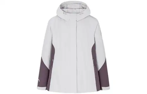 ANTA Variety Training Collection Jackets Women's Velvet Purple Gray Hooded Thickened Other