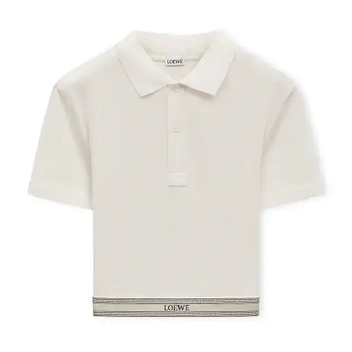LOEWE FW24 Polo Shirt Women's White