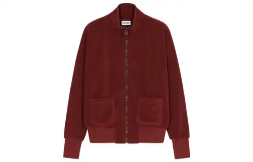 【Previous Season】terry-cloth zip-up jacket