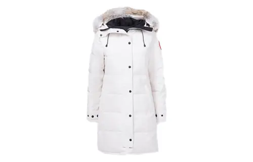 Canada Goose Shelburne Down Jacket Parka Coat Women's Dawn White