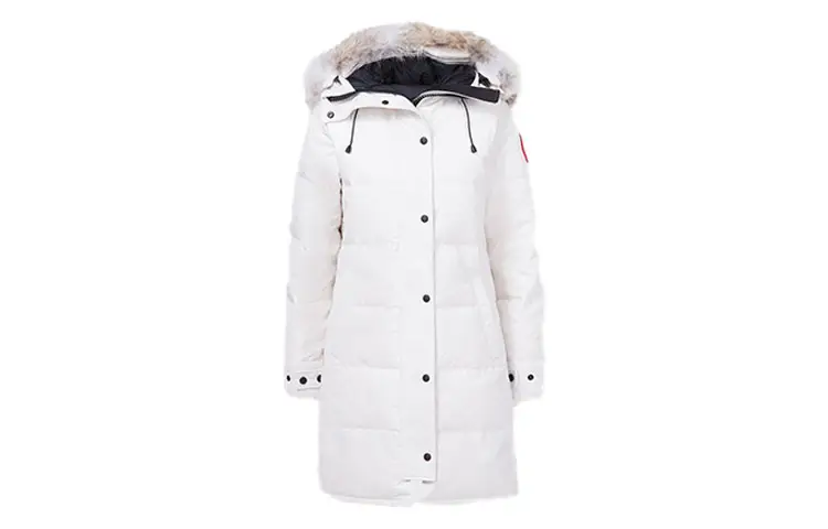 Canada Goose Shelburne Down Jacket Parka Coat Women's Dawn White