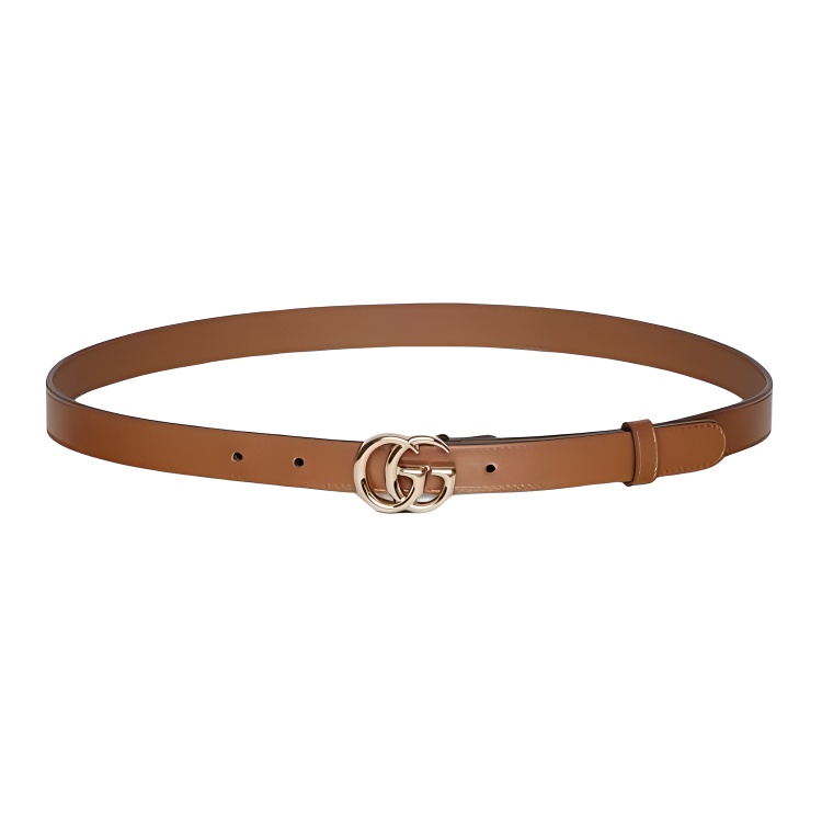 Женский ремень Gucci GG Marmont (коричневый)